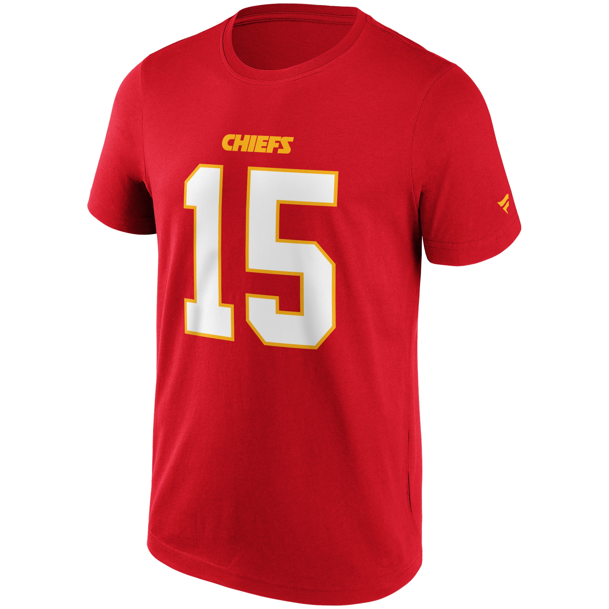 Patrick Mahomes #15 Kansas City Chiefs Iconic Player NFL T-Shirt Red