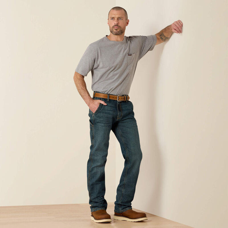 Rebar M7 Slim DuraStretch Workhorse Stackable Straight Leg Jean