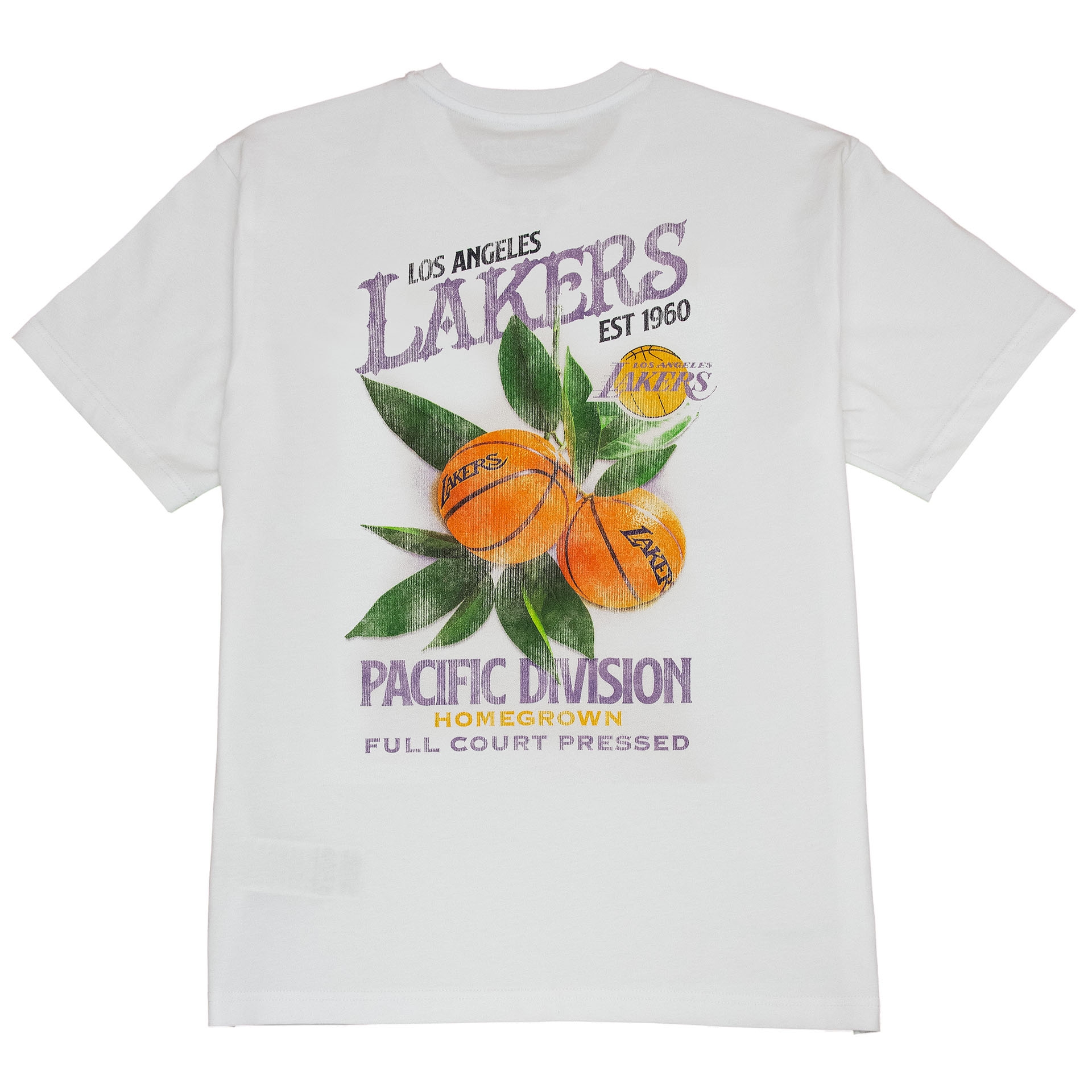 Los Angeles Lakers Full Court Pressed NBA T-Shirt White