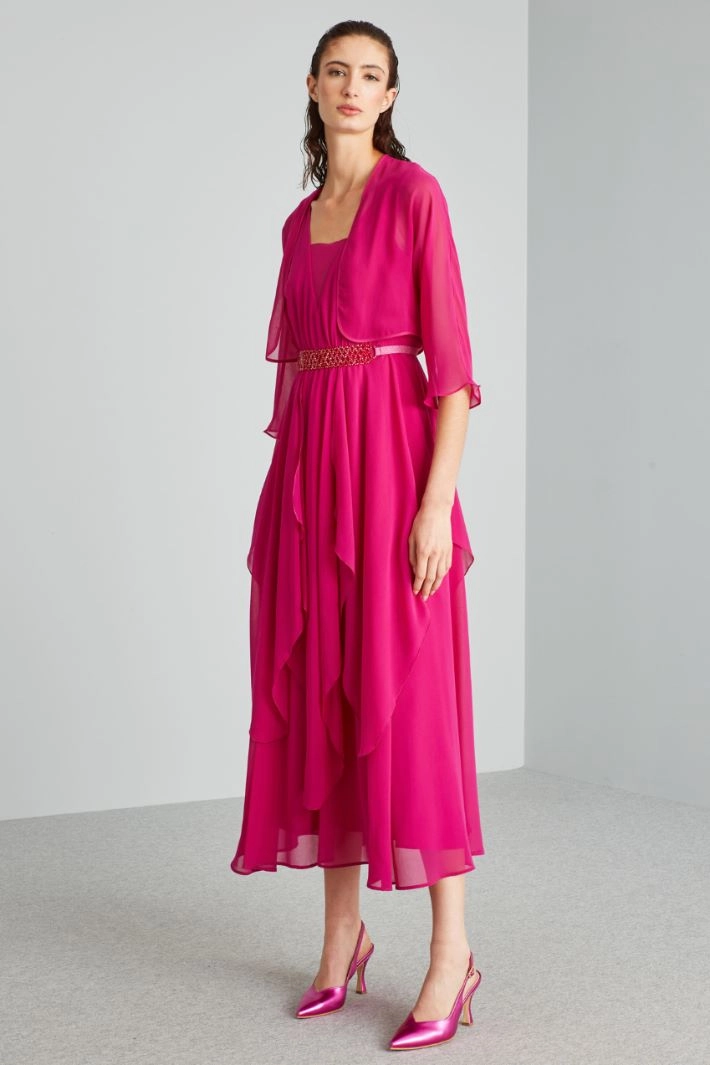 Georgette shrug - FUCHSIA