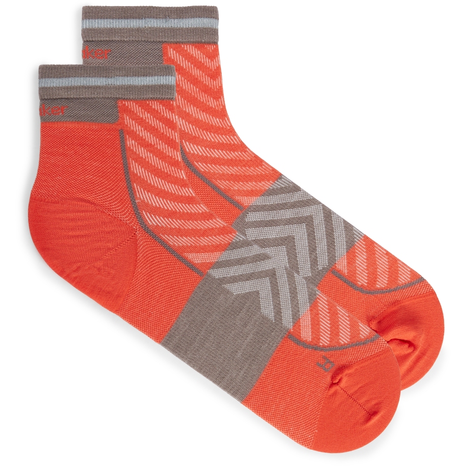 Icebreaker Merino Run+ Ultralight Mini Socks Women - Fervid/Porcini