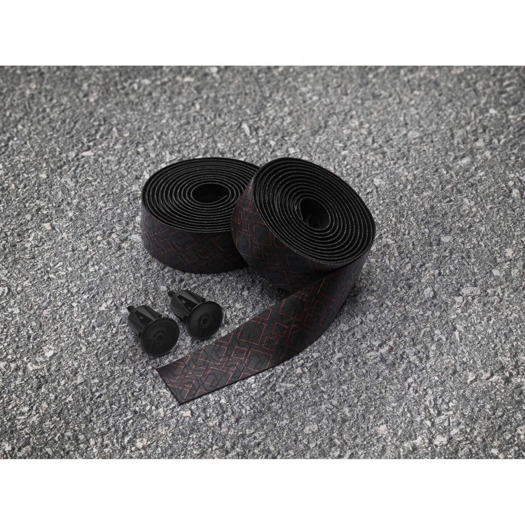 PRO Peaked Handlebar Tape - Team | PU (3D embossed) - black/red