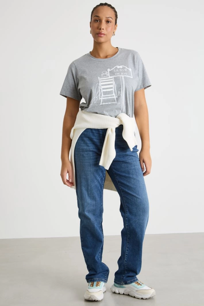 Straight-fit jeans - BLEU