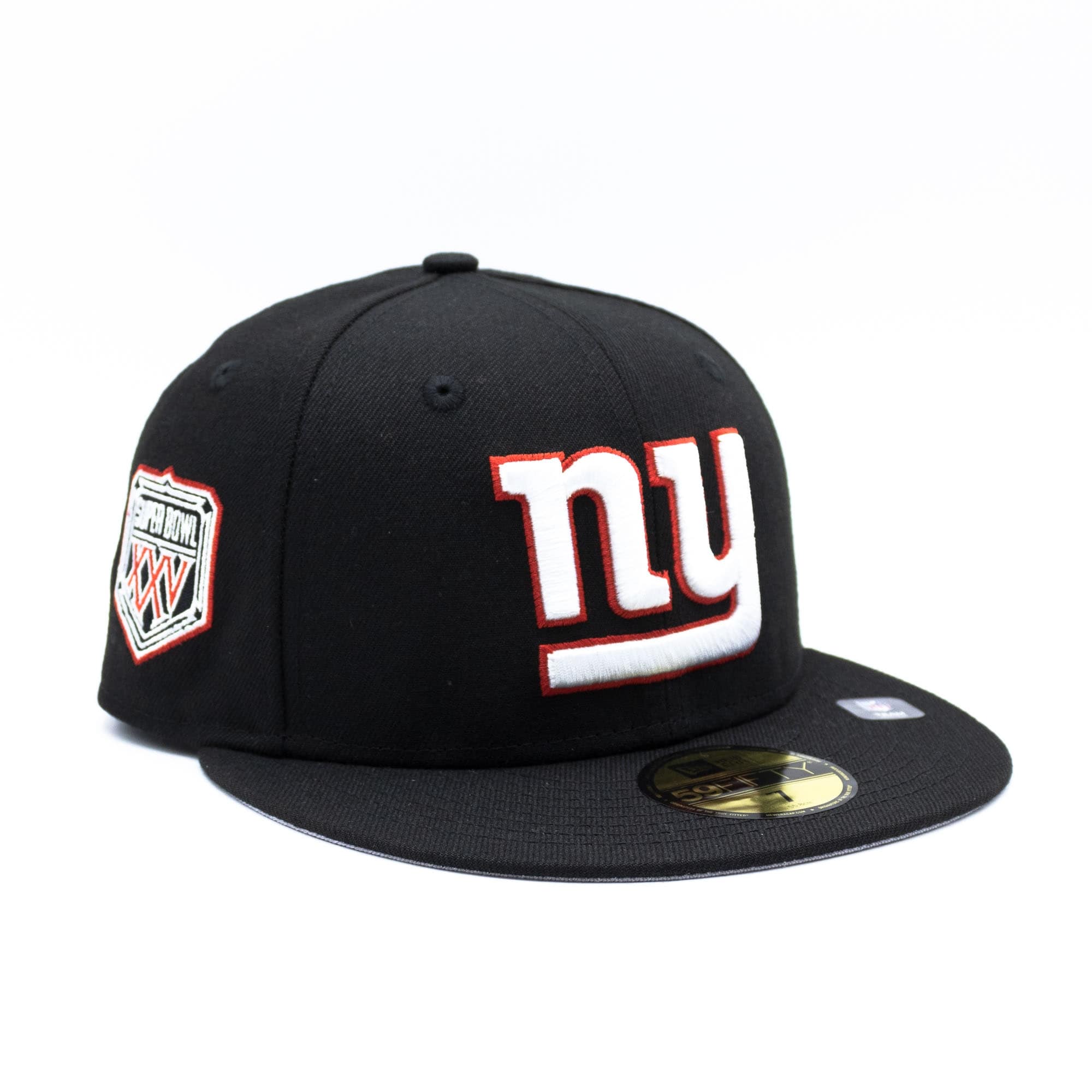 New York Giants Super Bowl XXV New Era 59FIFTY Fitted NFL Cap Black