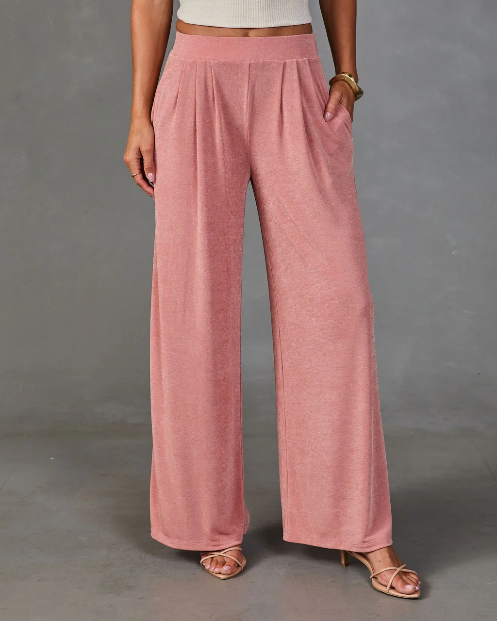 Zurrie Pleated High Rise Wide Leg Pants