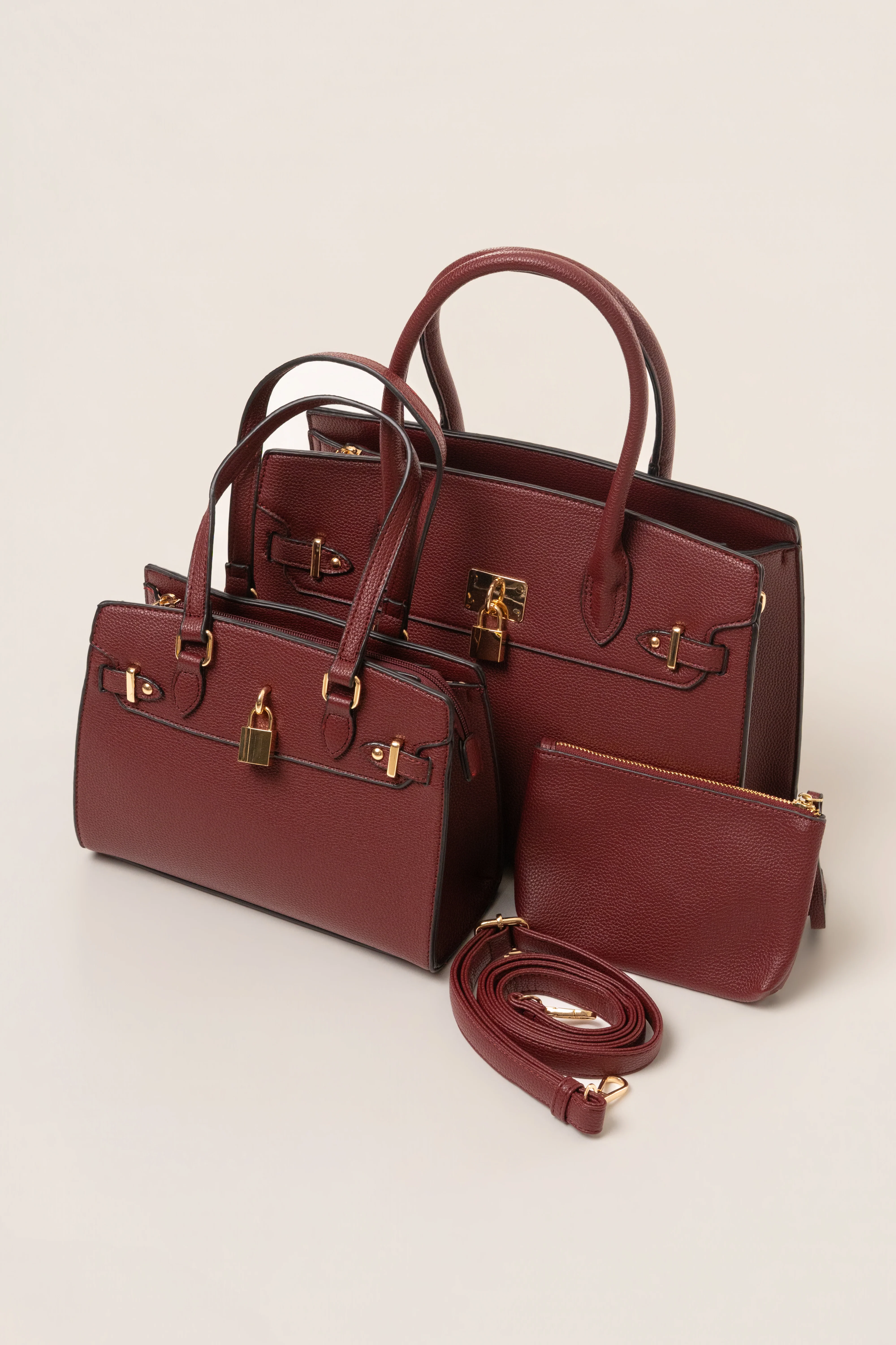 Burgundy Alva Handbag