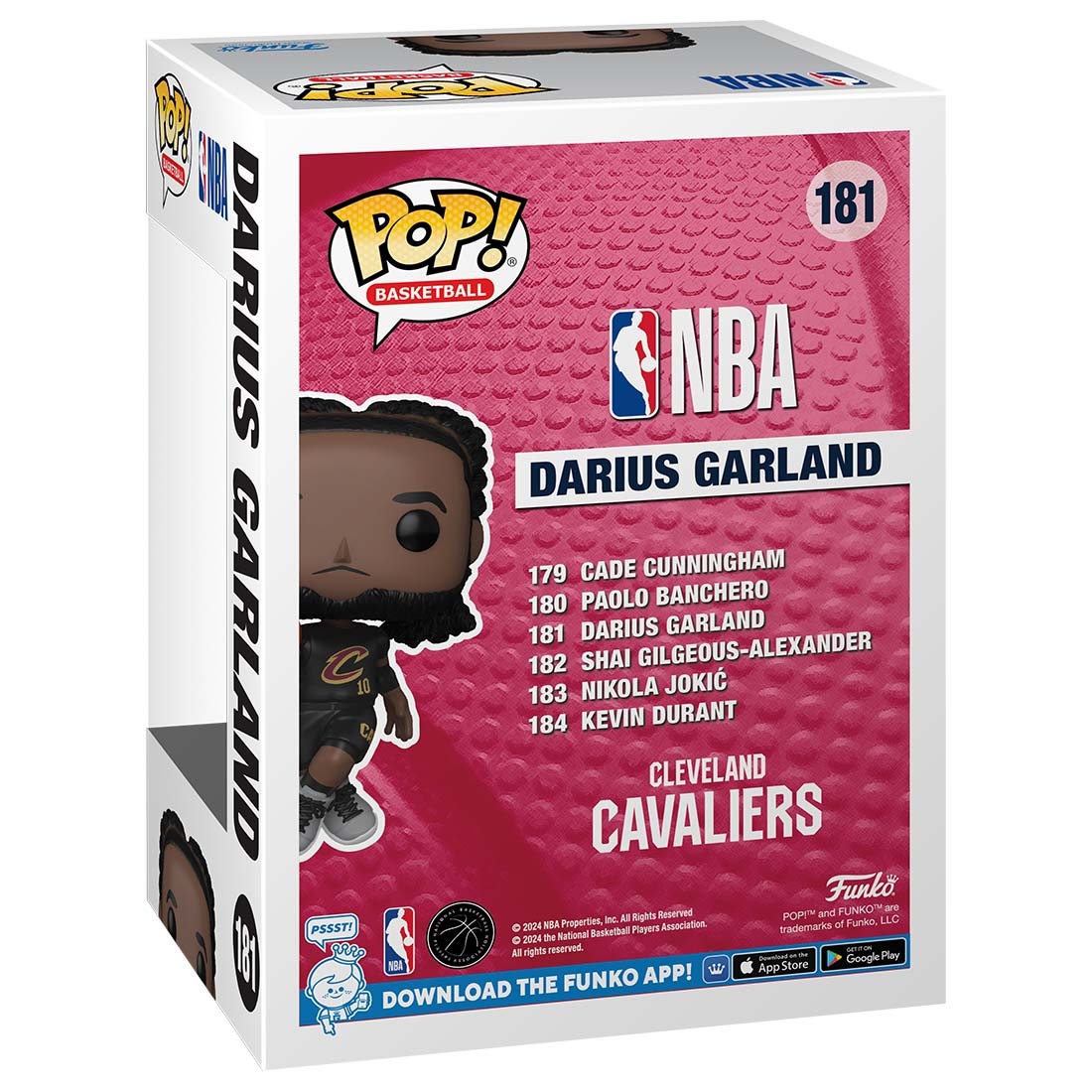 Funko POP! #181 Darius Garland Cleveland Cavaliers Vinyl NBA Figure