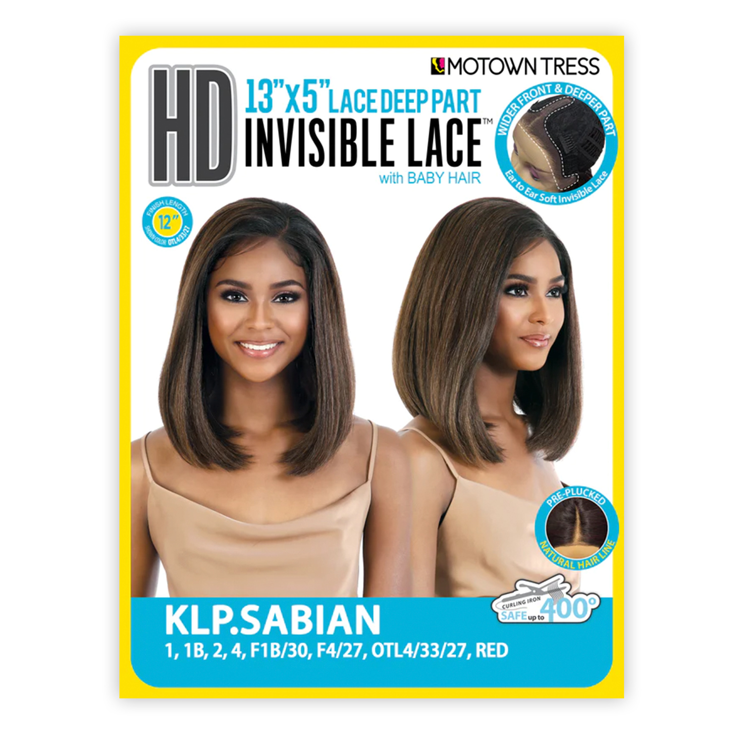 Motown Tress HD Lace Front Wig 13X5 Invisible Deep Lace Part KLP.Sabian