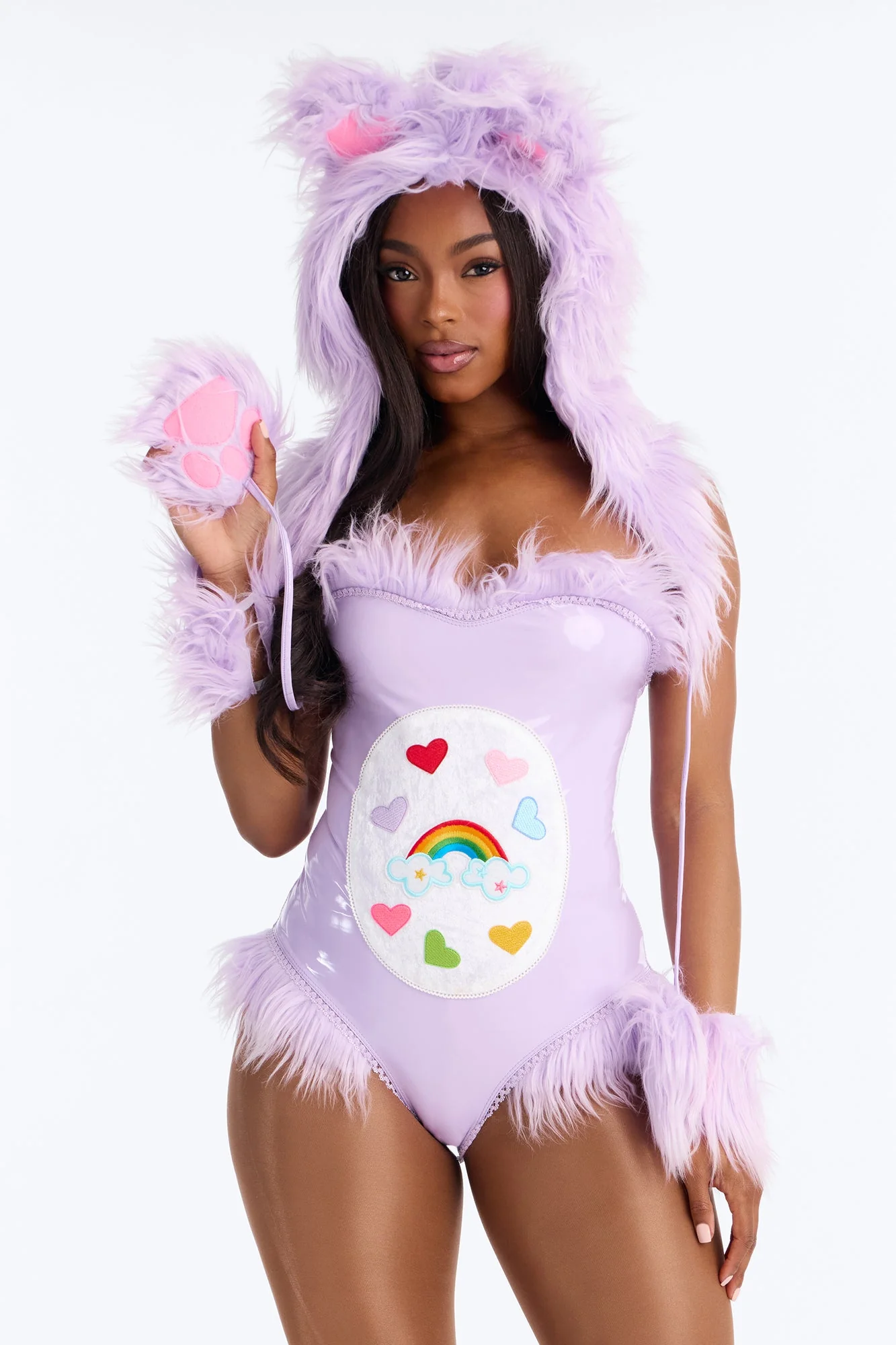 You're My Bestie Care Creature 4 Piece Costume Set - Purple