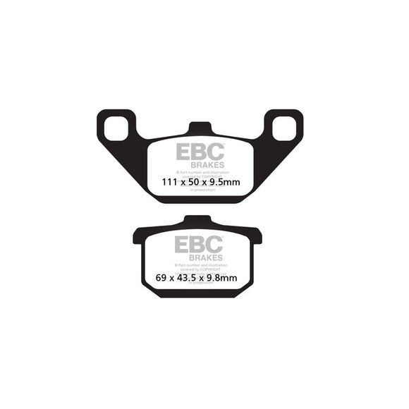EBC Sinter Metal Sintered Brake Pads Front/Rear (model dependent)Ref: Fa085Hh / Fa85Hh