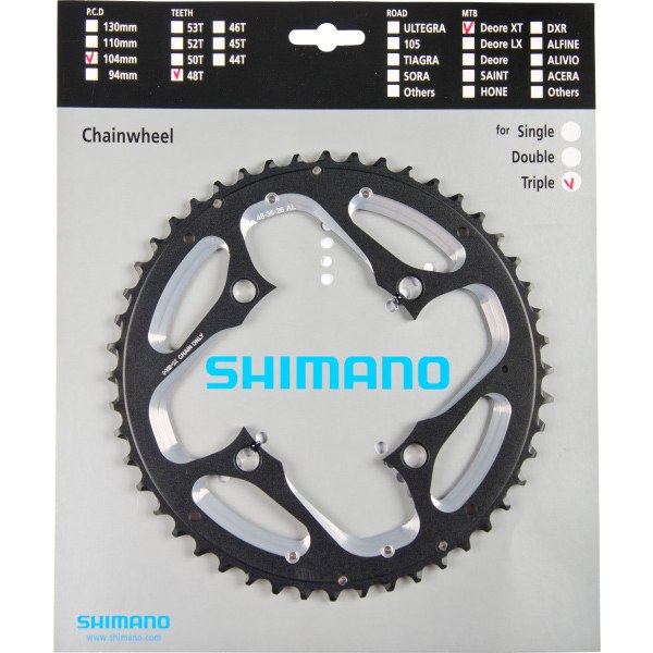 Shimano Deore XT FC-T780 / FC-T781 Chainring 4-Arm 3x10-speed - black