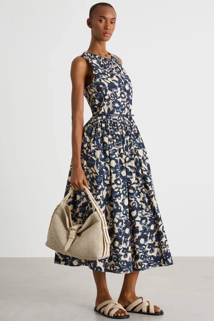 Straw shoulder bag - BEIGE