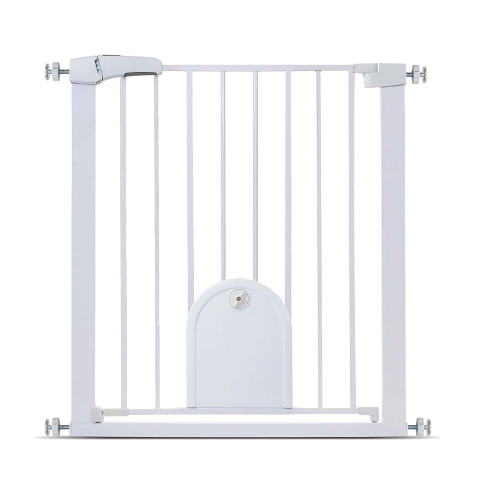 Duvo+ Dog Safety Gate with Cat Flap