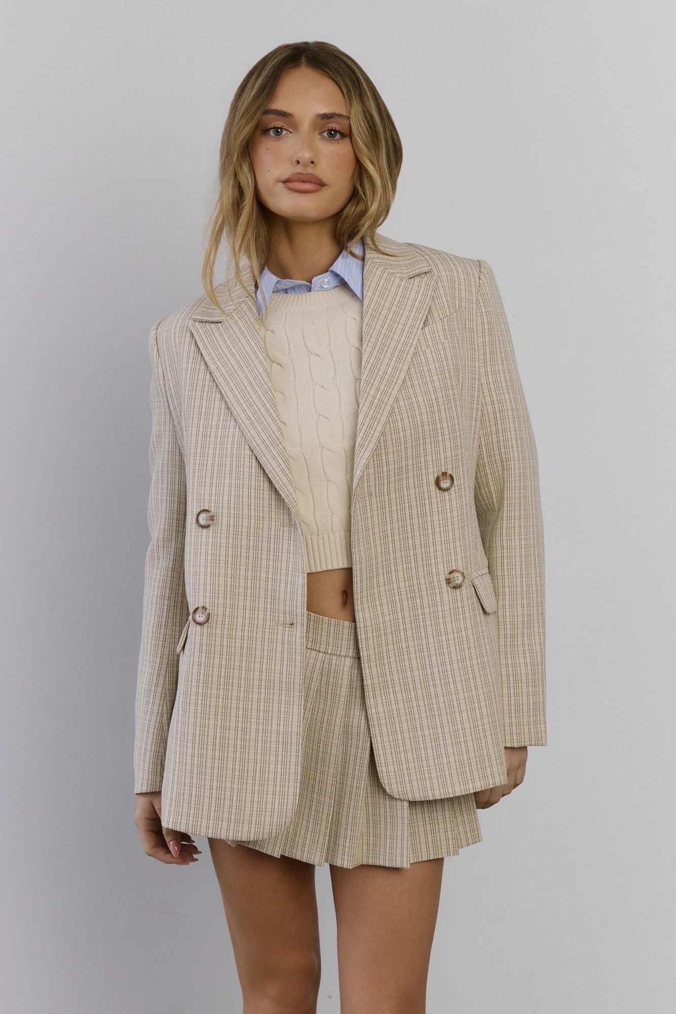 Yacht Club Blazer Beige