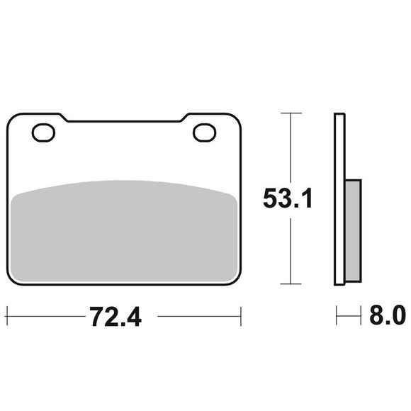 SBS 15MS Sinter Sintered Metal Front brake padsRef: SBS15MS / 215100