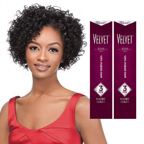 Outre Remy Human Hair Weave Velvet Angel Curl 3pcs