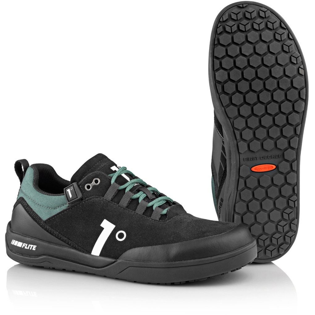 First Degree Flite MTB Shoes - black/dark green
