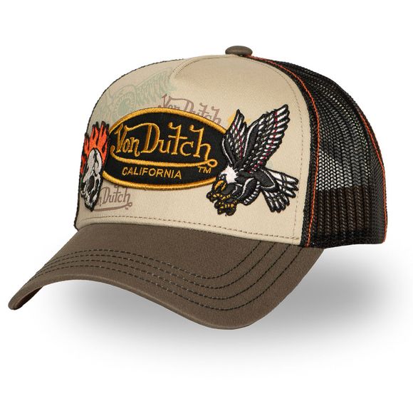 Von Dutch Patches Cap - BeigeRef: Vdh0314/Vd/1/Ct/Patches/11-To