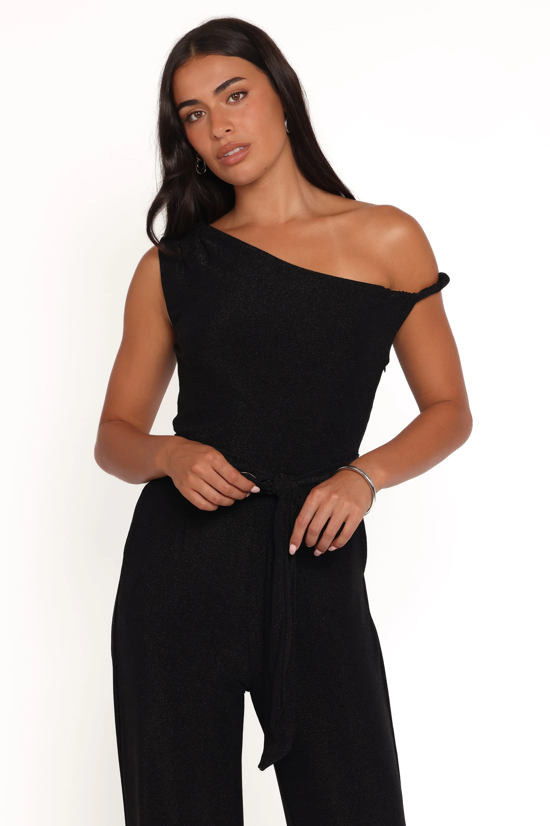 Katarina Off Shoulder Jumpsuit - Black