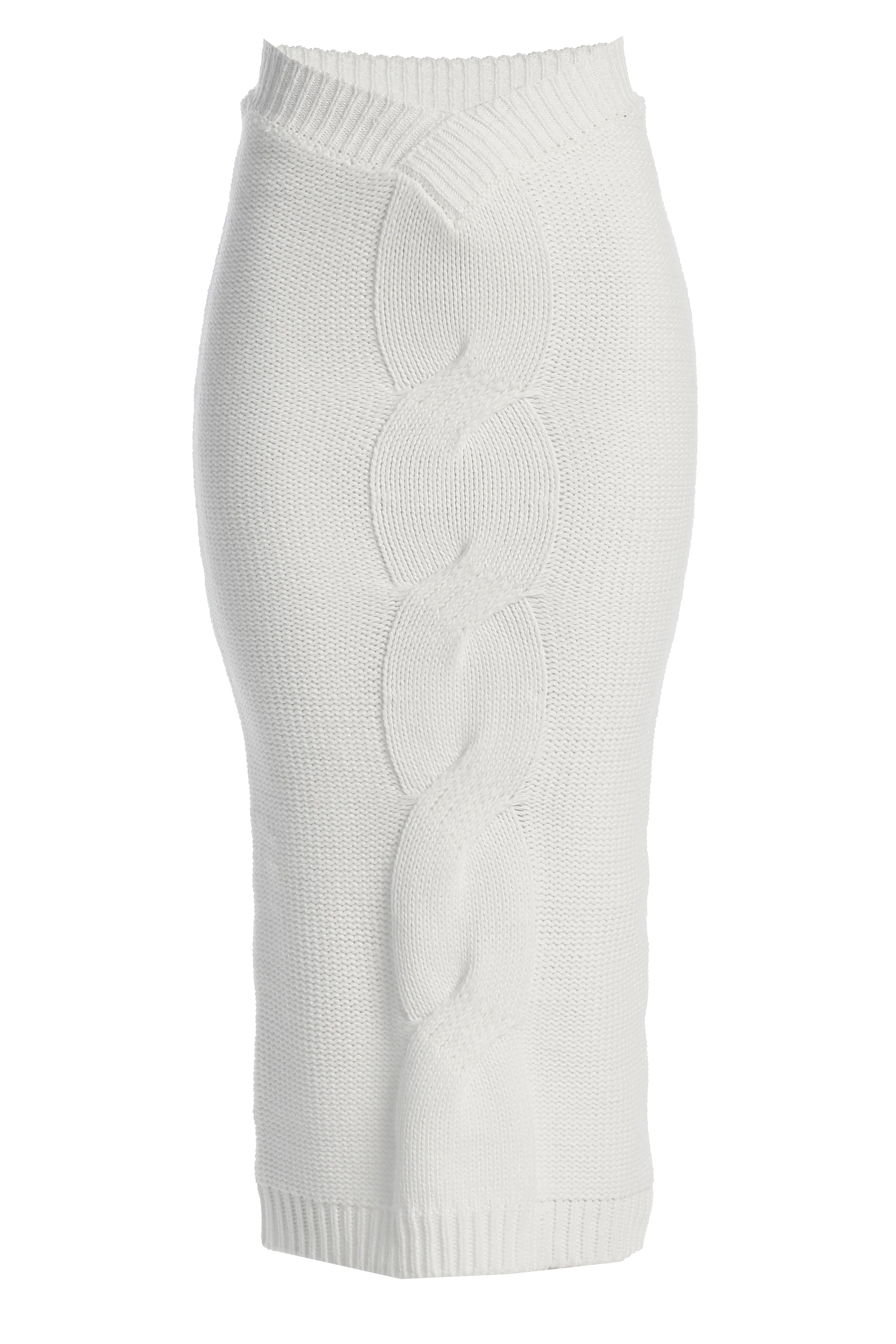 Milk Merine Knit Midi Skirt
