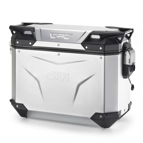 Valise Givi TREKKER OUTBACK EVO SMART 37 LITRES (COTE GAUCHE) SANS BARILLET - Anodisé Universel - GrisRef : GI2367 / OBKEV37AAL