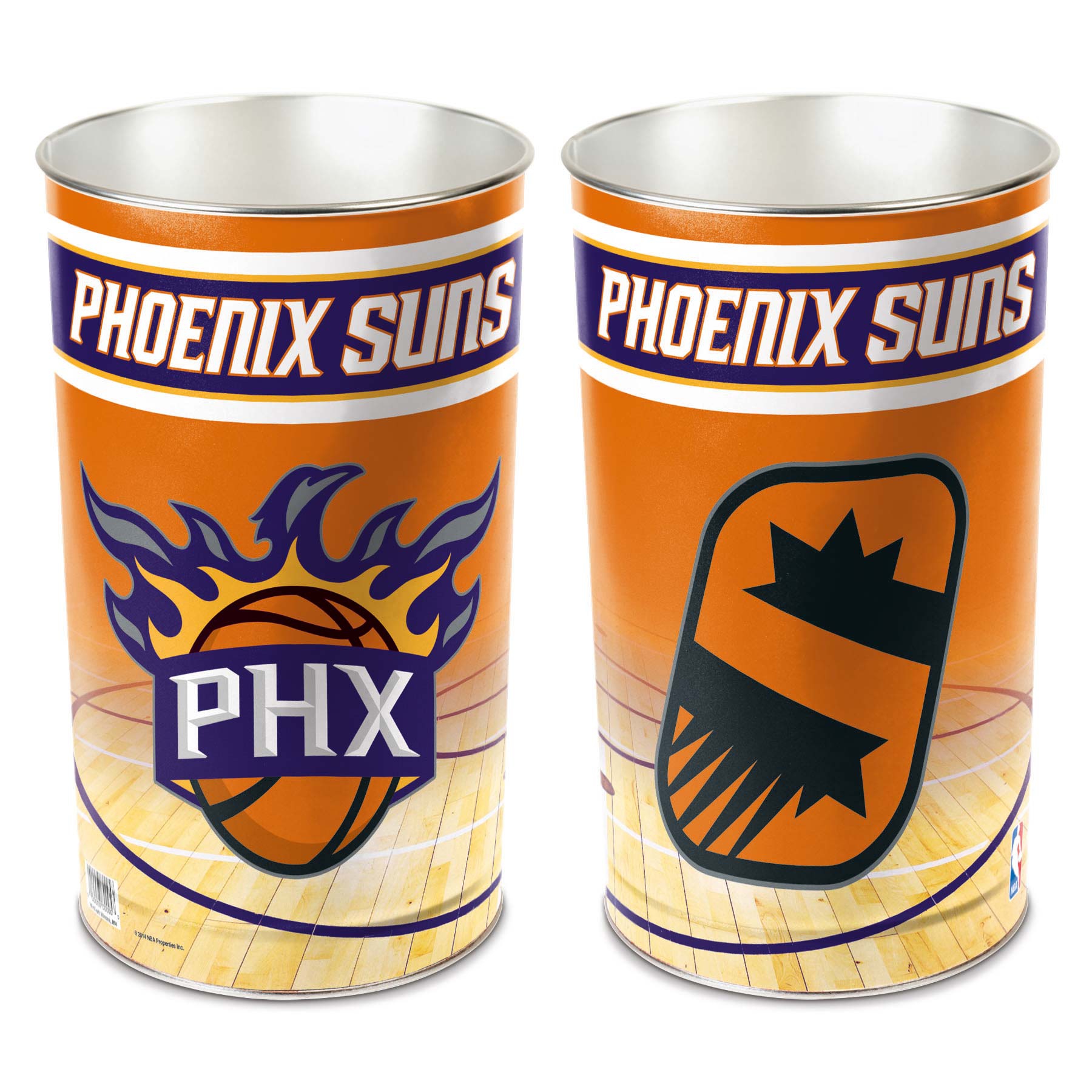 Phoenix Suns WinCraft Metal NBA Wastebasket
