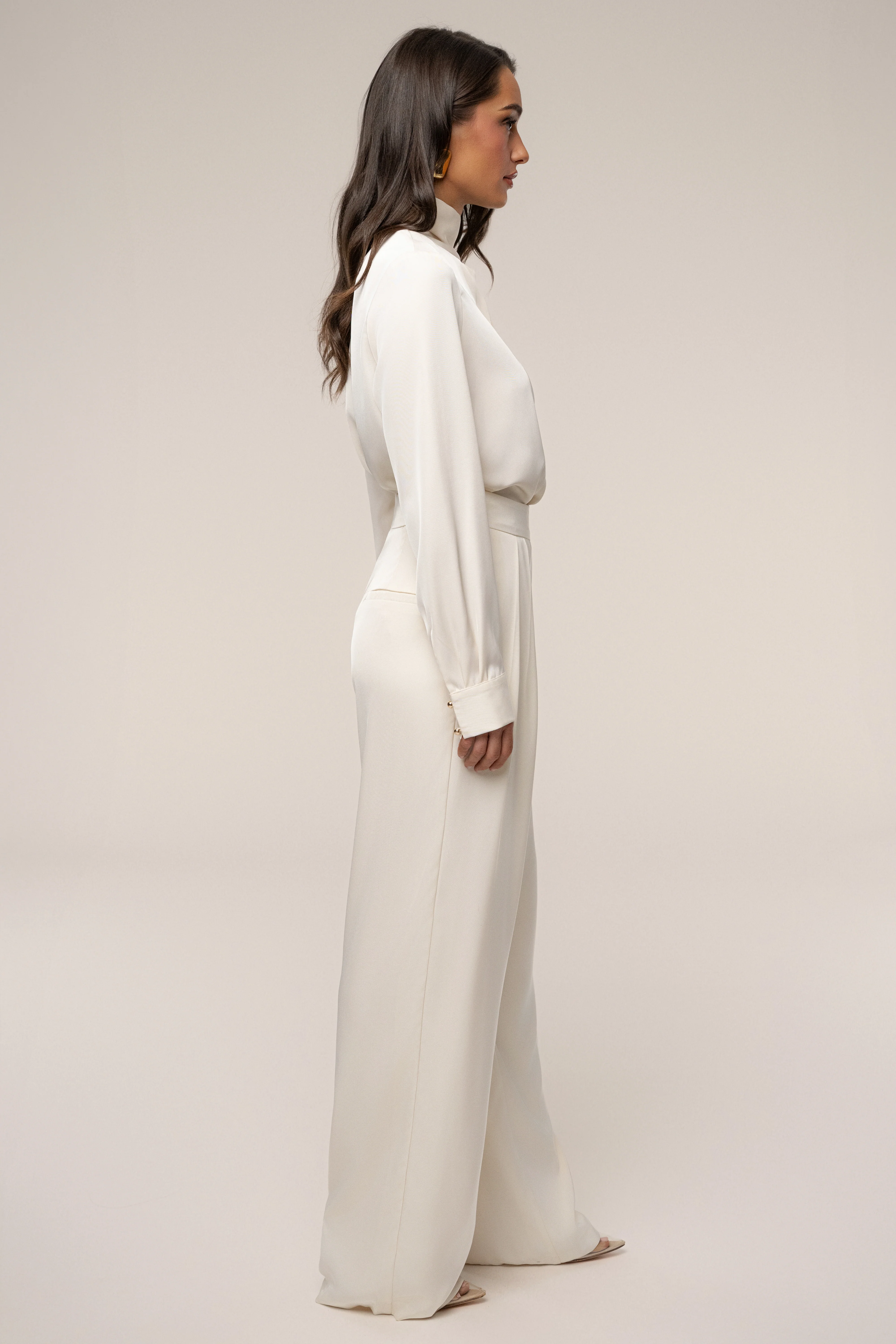 Buttercream Alexa Satin Blouse