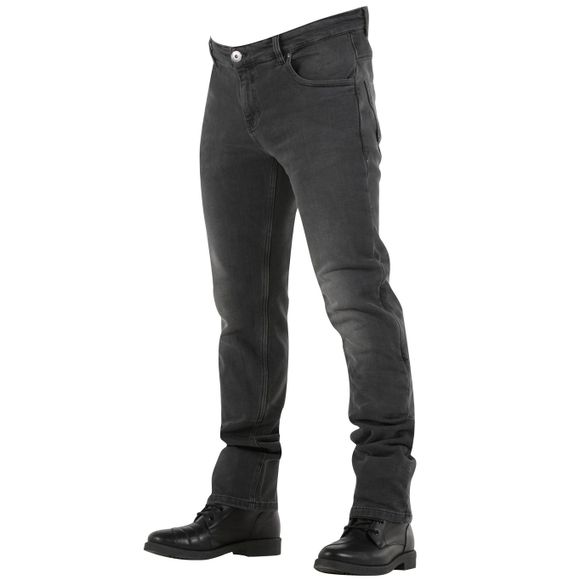 Jean Moto Overlap MONZA GREY USED - Slim - GrisRef : OV0111