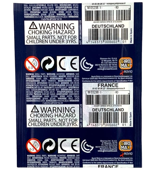 Angry Birds Space Sticker - Packet