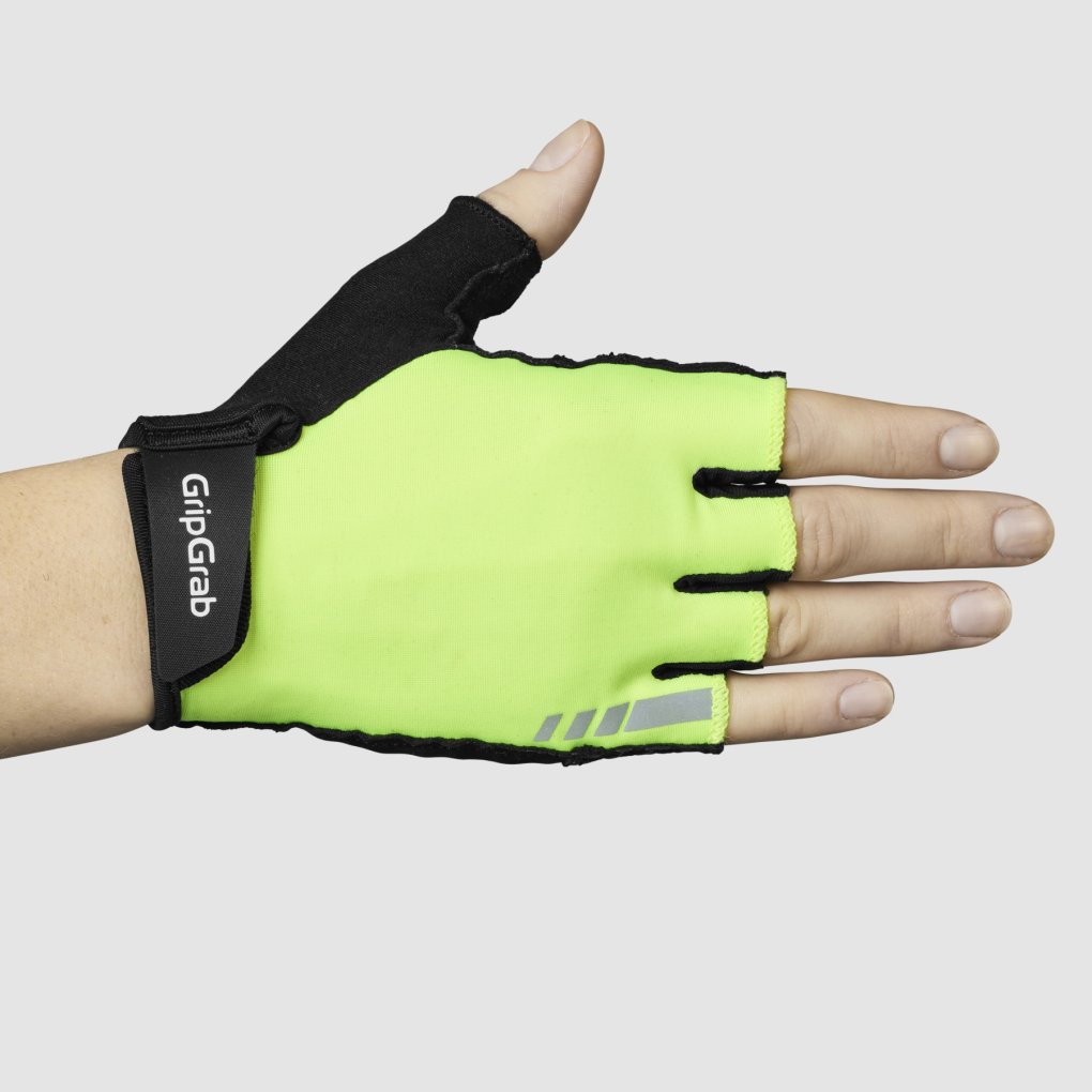 GripGrab RIDE RC Max Padded Short Finger Gloves Women - Yellow Hi-Vis