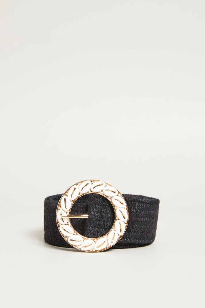 Belt with detail - BLACK
