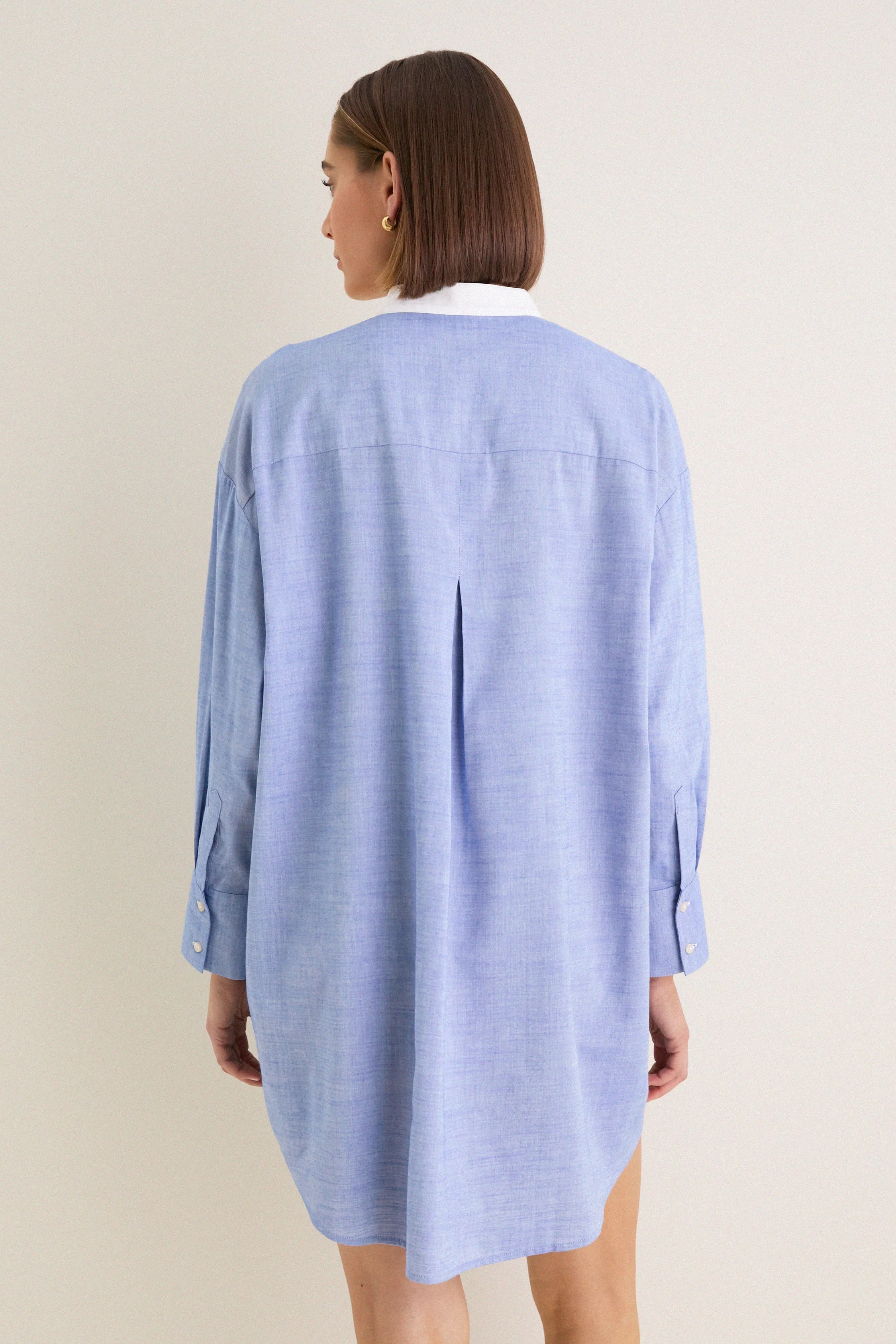 Chambray Arlington Shirt Dress