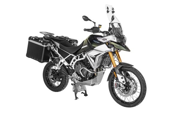 Touratech suitcase Complete kit ZEGA Evo 31/38 - Gray support included - Black anodizedRef: Trt01891A / 01-421-6832-0