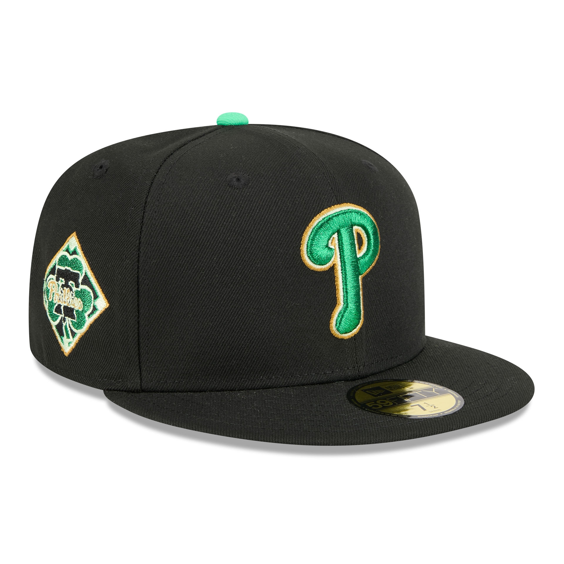 Philadelphia Phillies 2026 St. Patrick's Day MLB Authentic 59FIFTY Cap Black