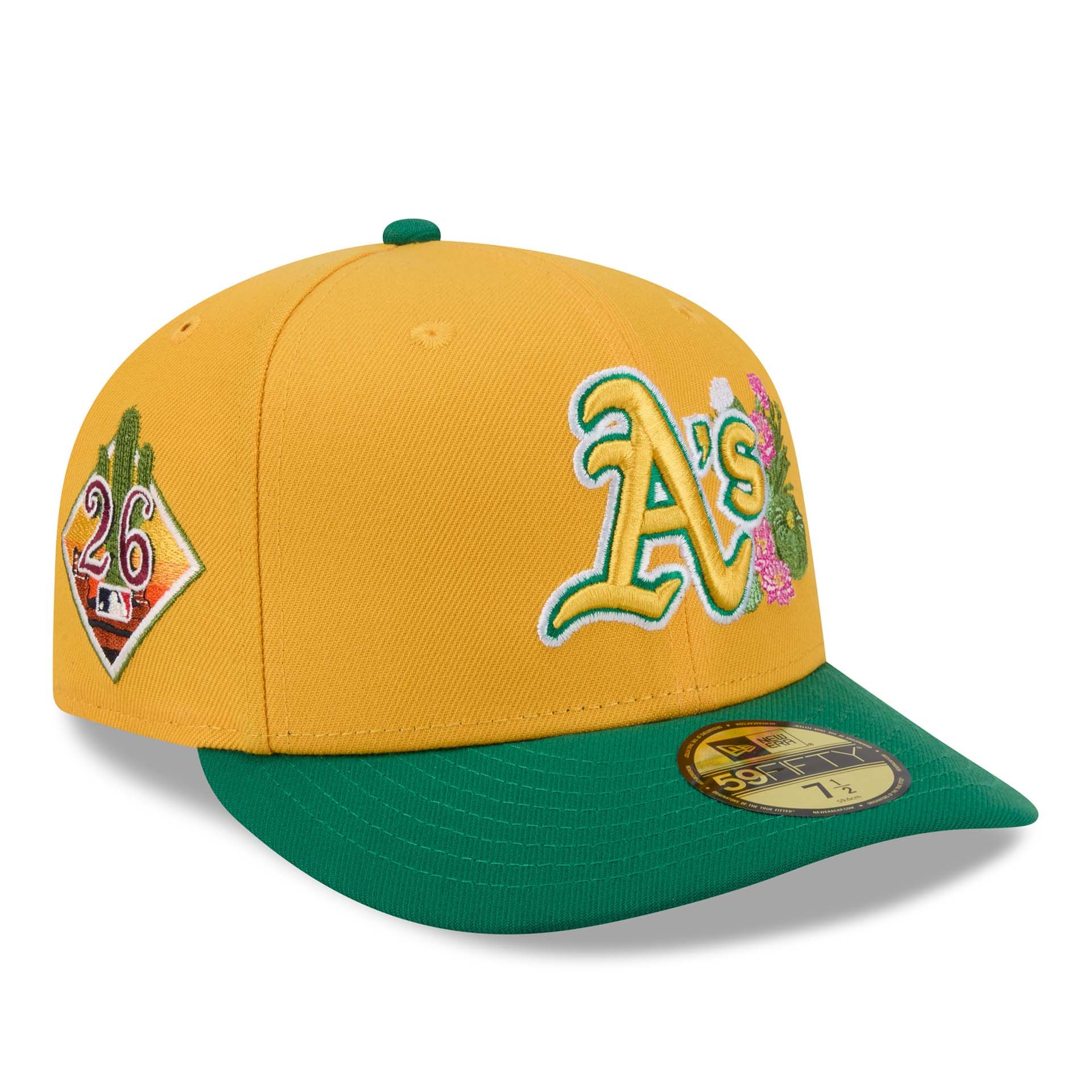 Athlectics 2026 MLB Authentic Spring Training 59FIFTY Pre-Curved Cap Yellow