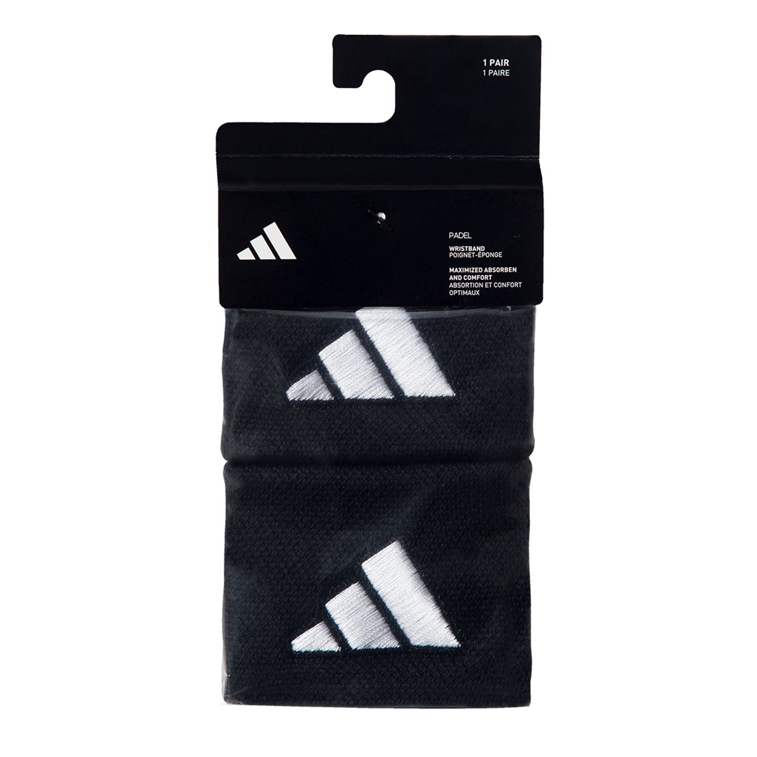 ADIDAS S WRISTBAND PAIR BLACK