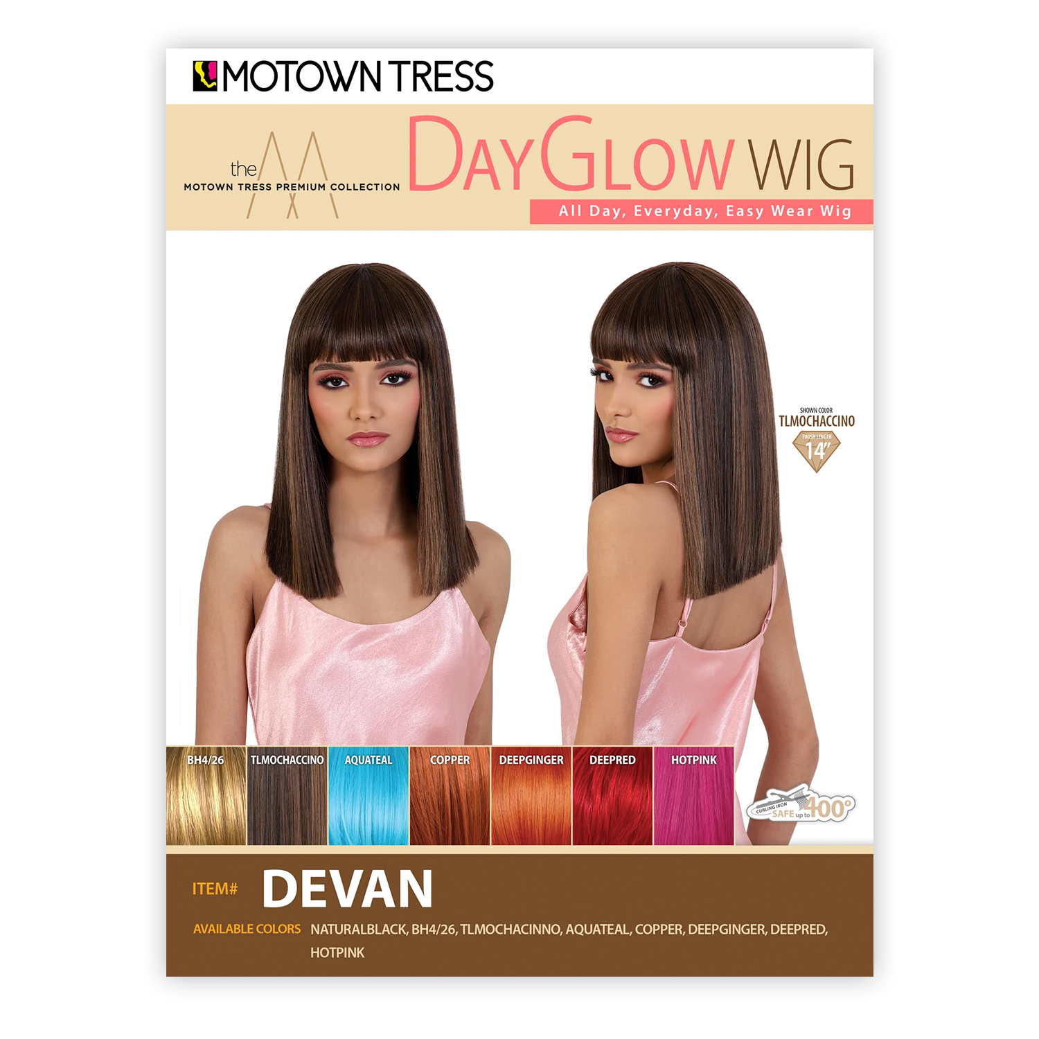 Motown Tress Day Glow Wig Devan
