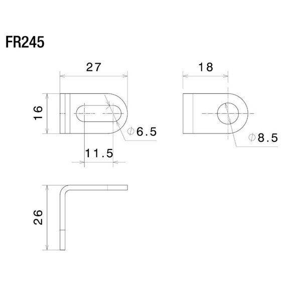 Rizoma rear turn signal bracket - blackRef: rz0901 / fr245b