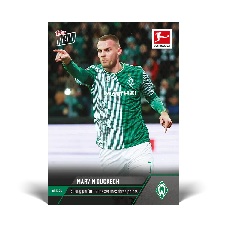Topps UK - Marvin Ducksch - Strong performance secures three points - Bundesliga TOPPS NOW® Card #81