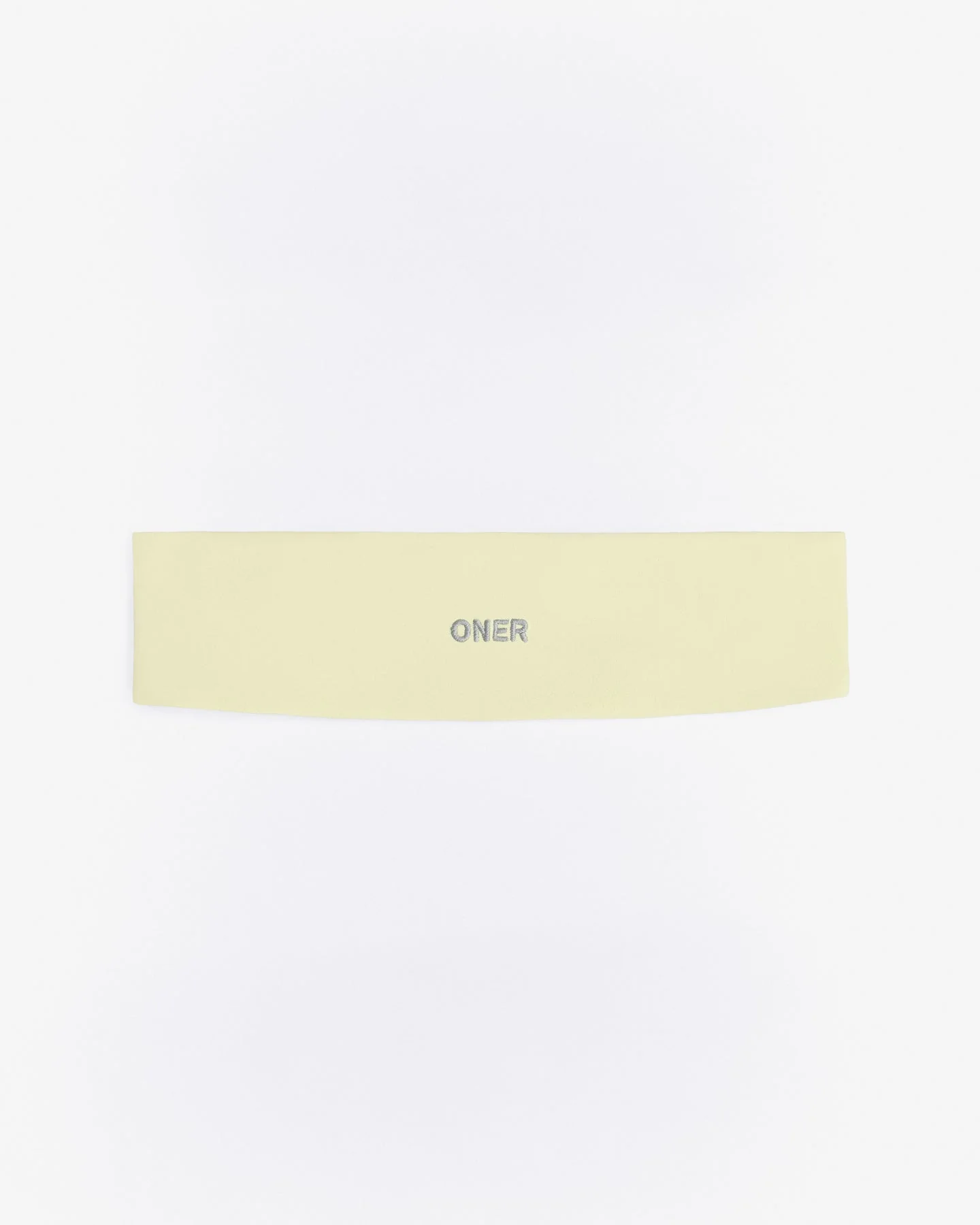 SoftMotion™ Headband with Grey Logo | Pastel Yellow