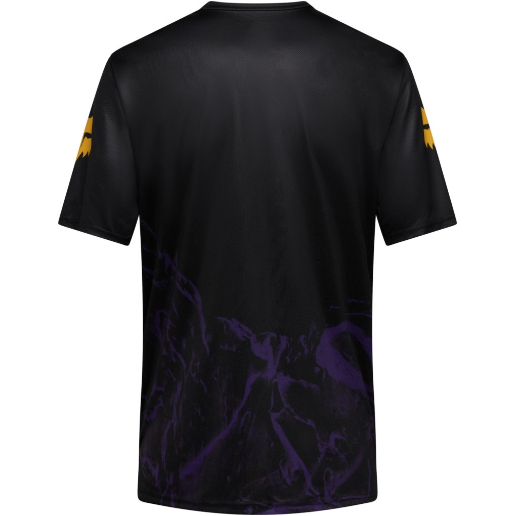 FOX Ranger Fox Head Shortsleeve MTB Jersey Youth - Image Print - plum