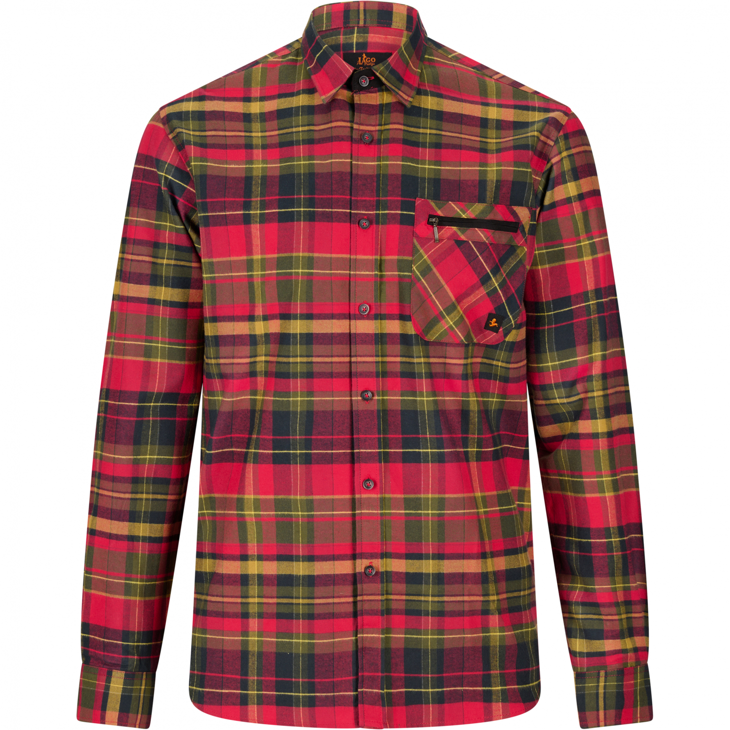 il Lago Prestige Scandica Shirt Men (Red\/Olive)