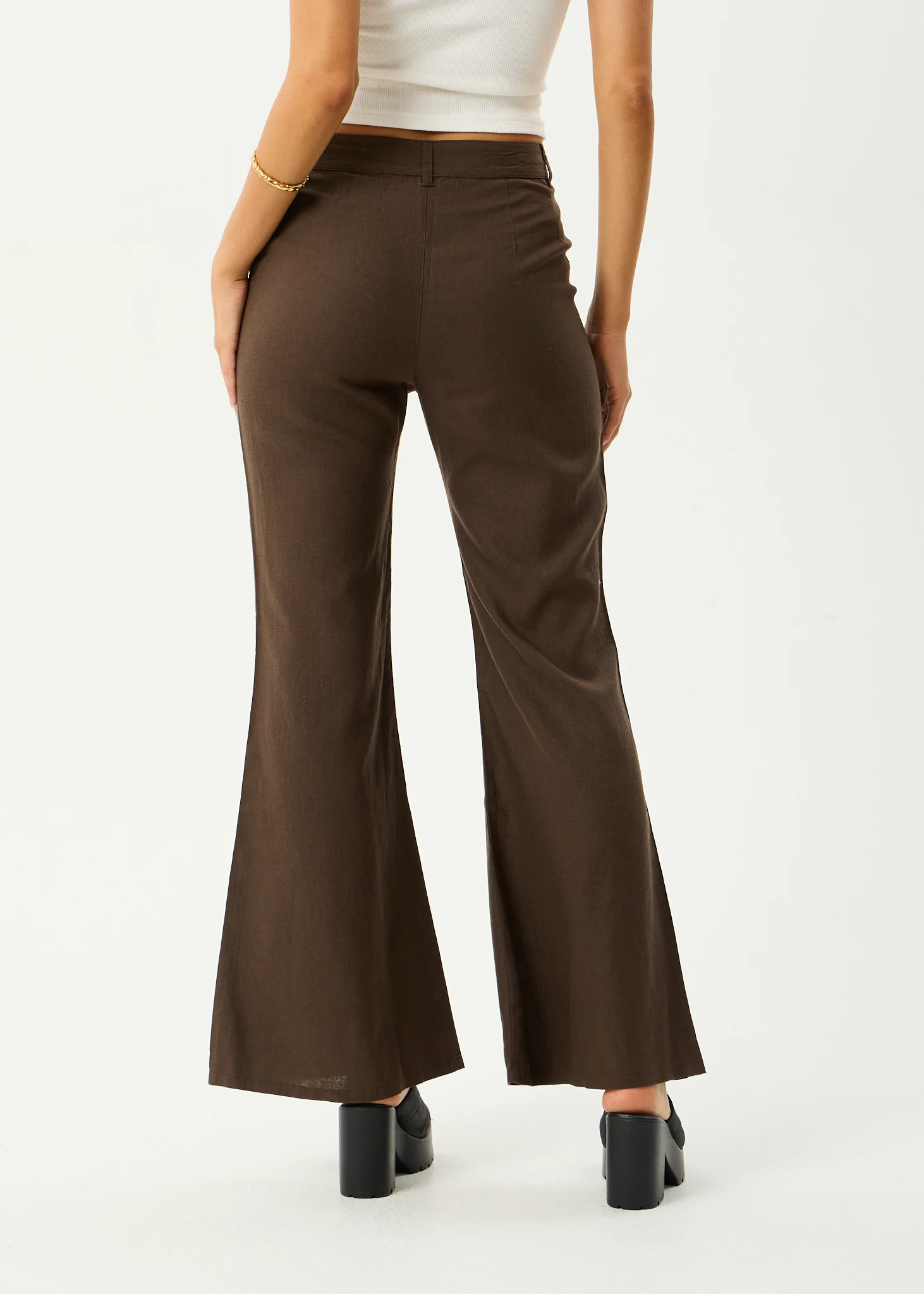 AFENDS Womens Birkin - Flares - Coffee