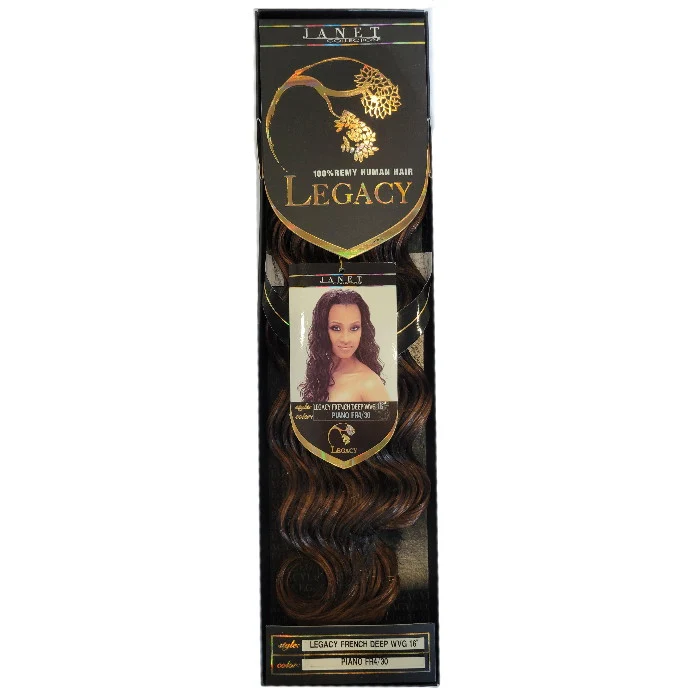 Legacy Prestige Remy Human Hair Weave - FRENCH DEEP 12/16