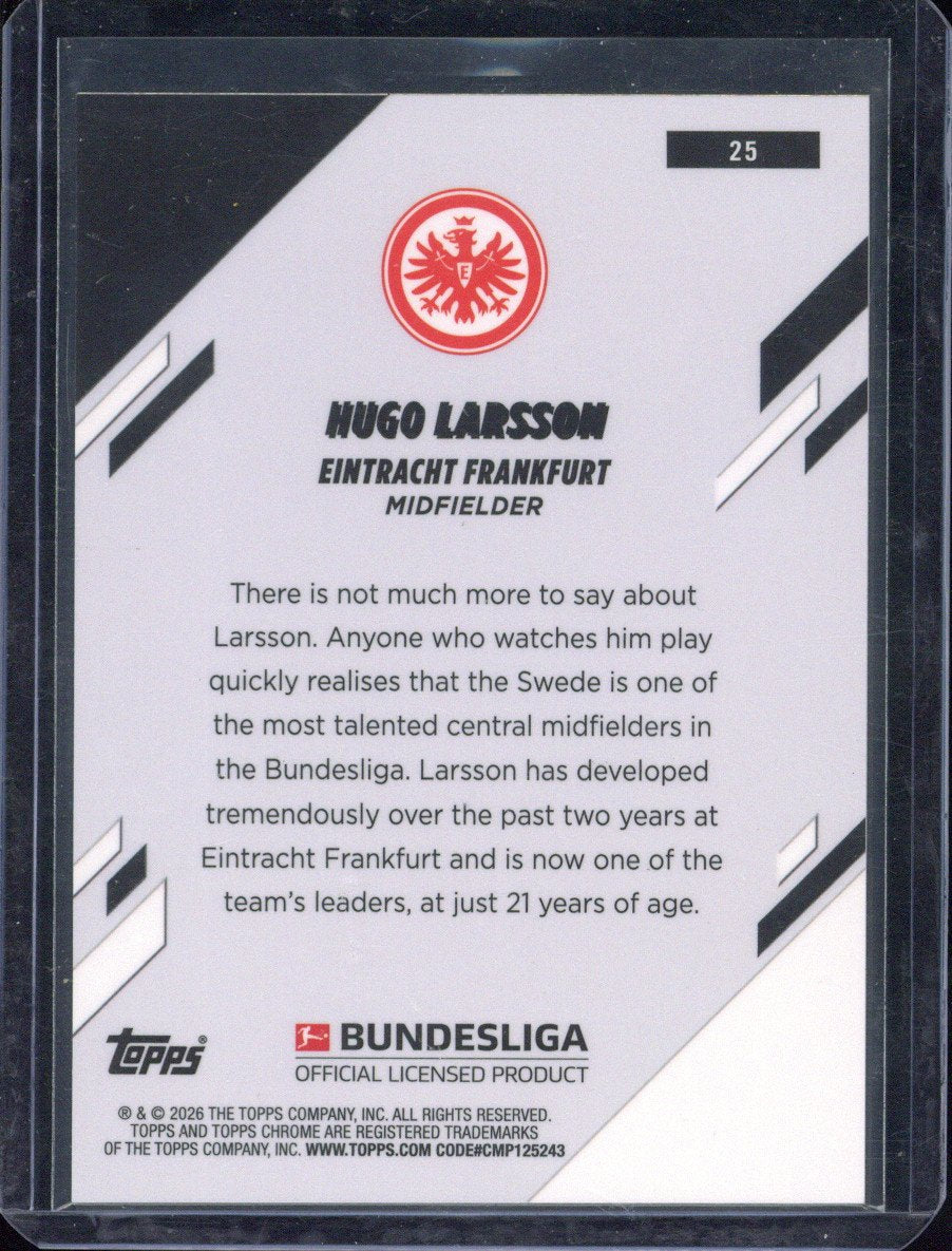 2025-26 Topps Chrome Hugo Larsson Geometric /25 #25