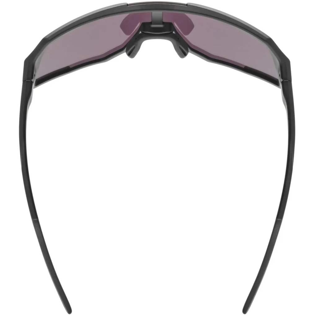 Uvex sequenze CV Cycling Glasses - black matt/mirror serious silver colorvision