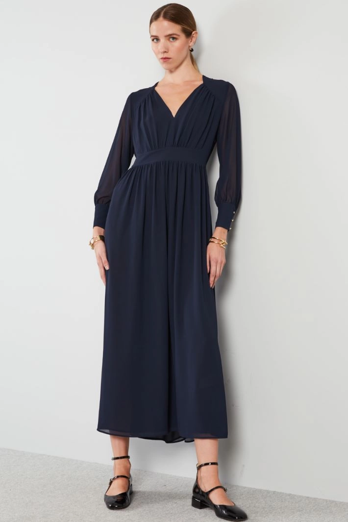 Long sleeved dress - NIGHT BLUE