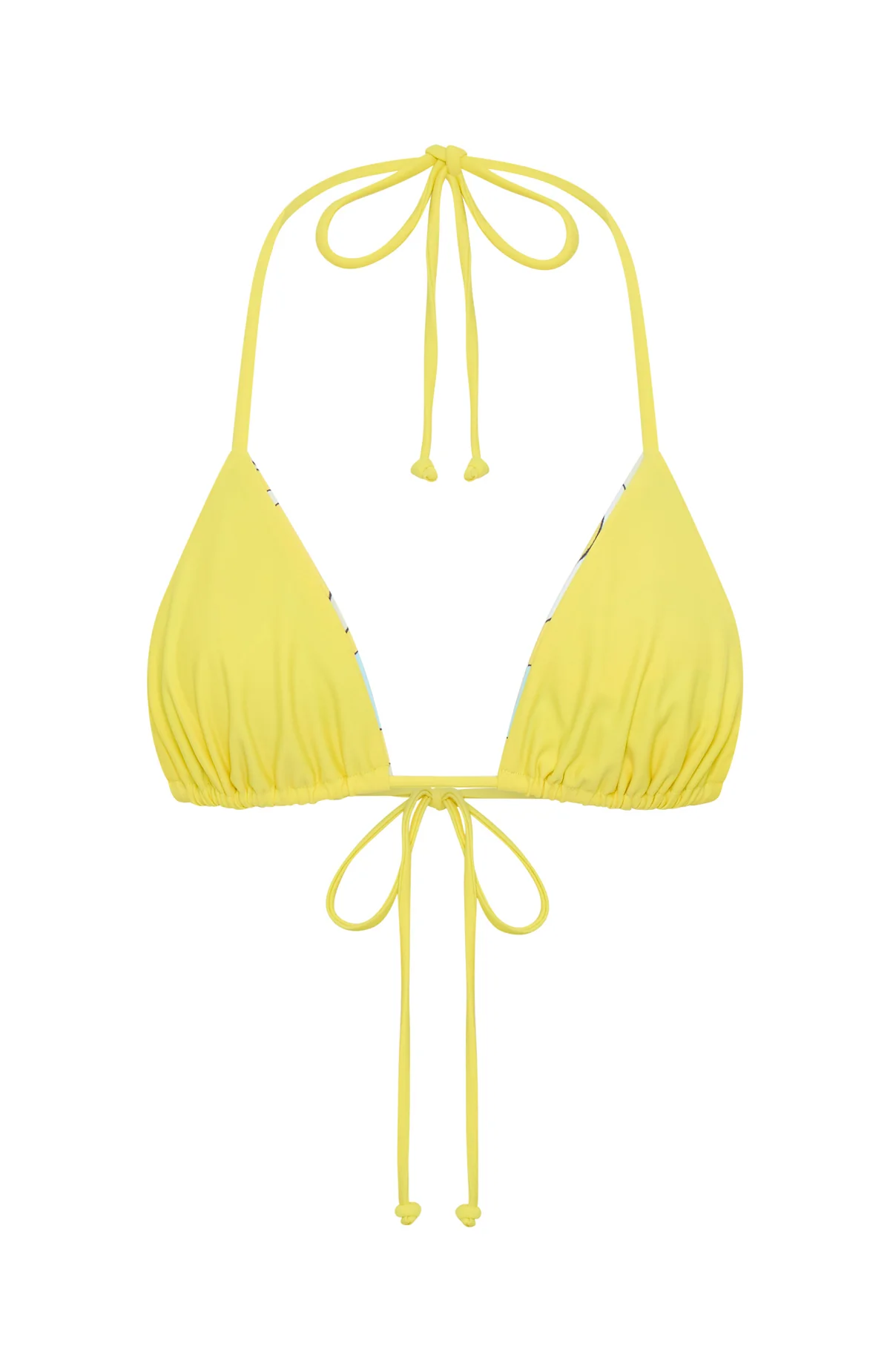 Coolum Reversible Bikini Top Lemontini Fizz