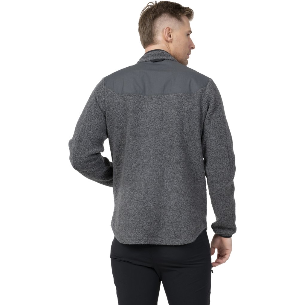 Bergans Nordmarka ReWool Pile Midlayer Jacket Men - solid dark grey/dark shadow grey