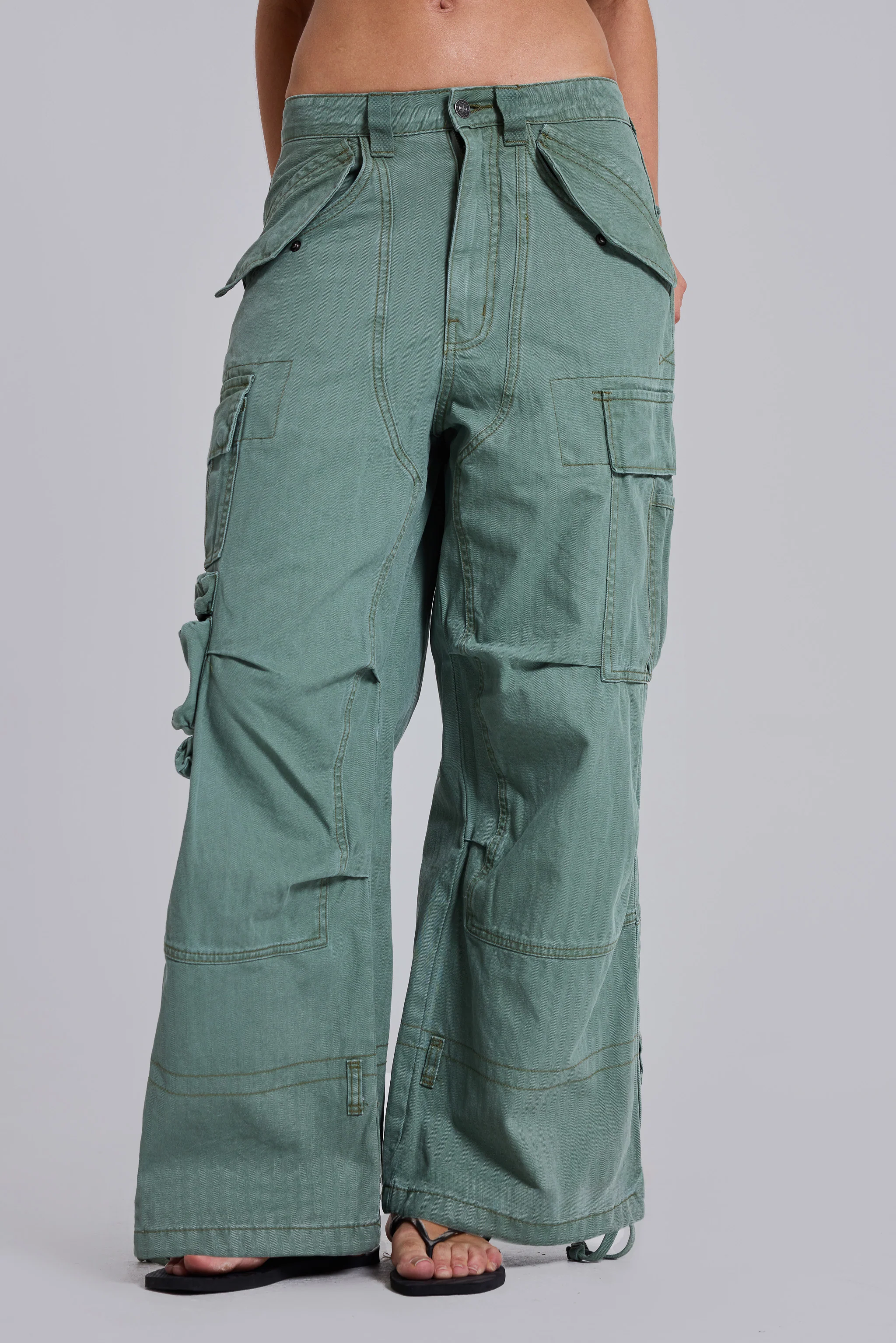 Utility Khaki Cargo Pants